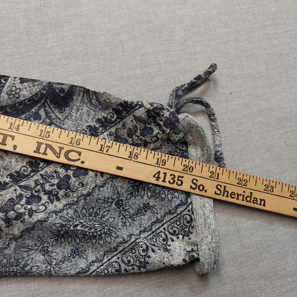 Est 1946 Paisley Tunic Top Womens Plus 22/24W Grey Blue Stretch Knit Boho Blouse - Picture 12 of 13